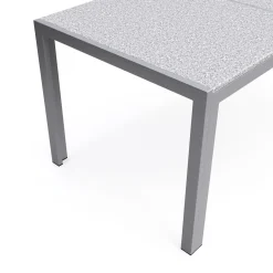 Granittisch 140 x 80 x 75 cm grau