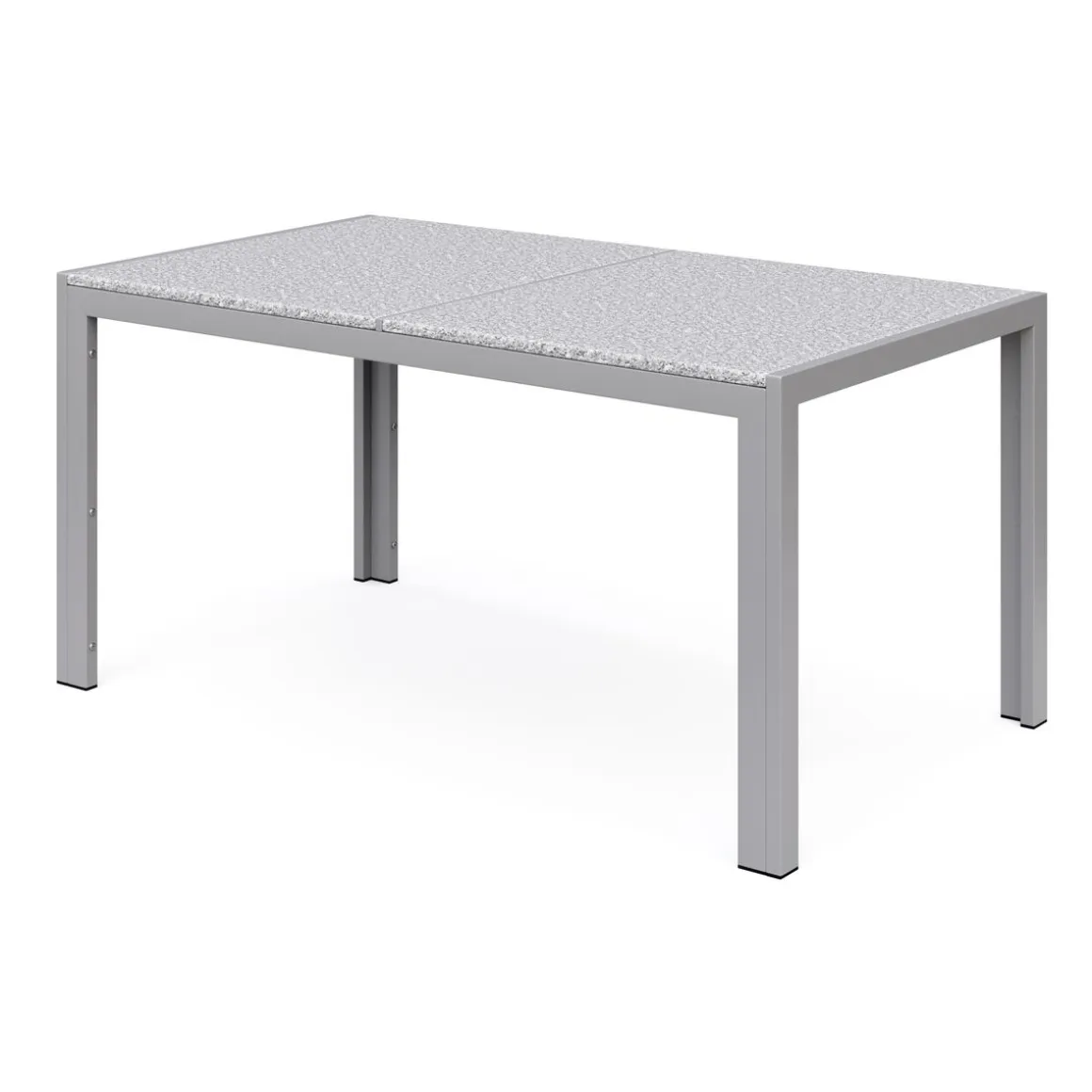 Granittisch 140 x 80 x 75 cm grau
