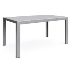 Granittisch 140 x 80 x 75 cm grau