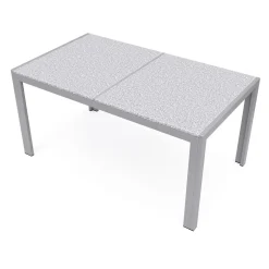 Granittisch 140 x 80 x 75 cm grau