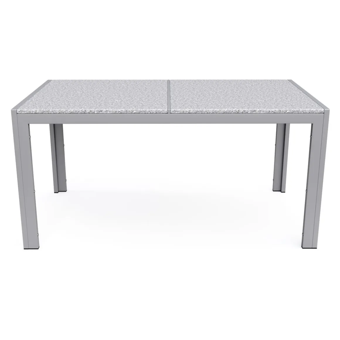 Granittisch 140 x 80 x 75 cm grau