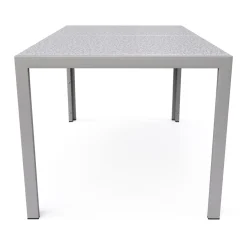 Granittisch 140 x 80 x 75 cm grau
