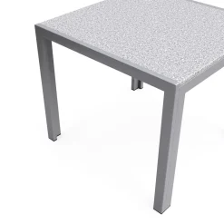 Granittisch 80 x 80 x 75 cm grau