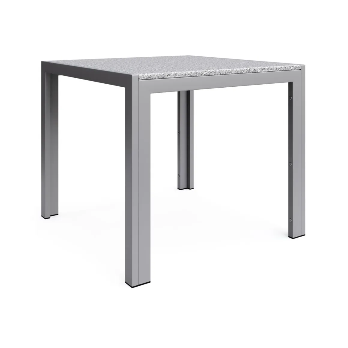 Granittisch 80 x 80 x 75 cm grau