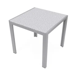 Granittisch 80 x 80 x 75 cm grau