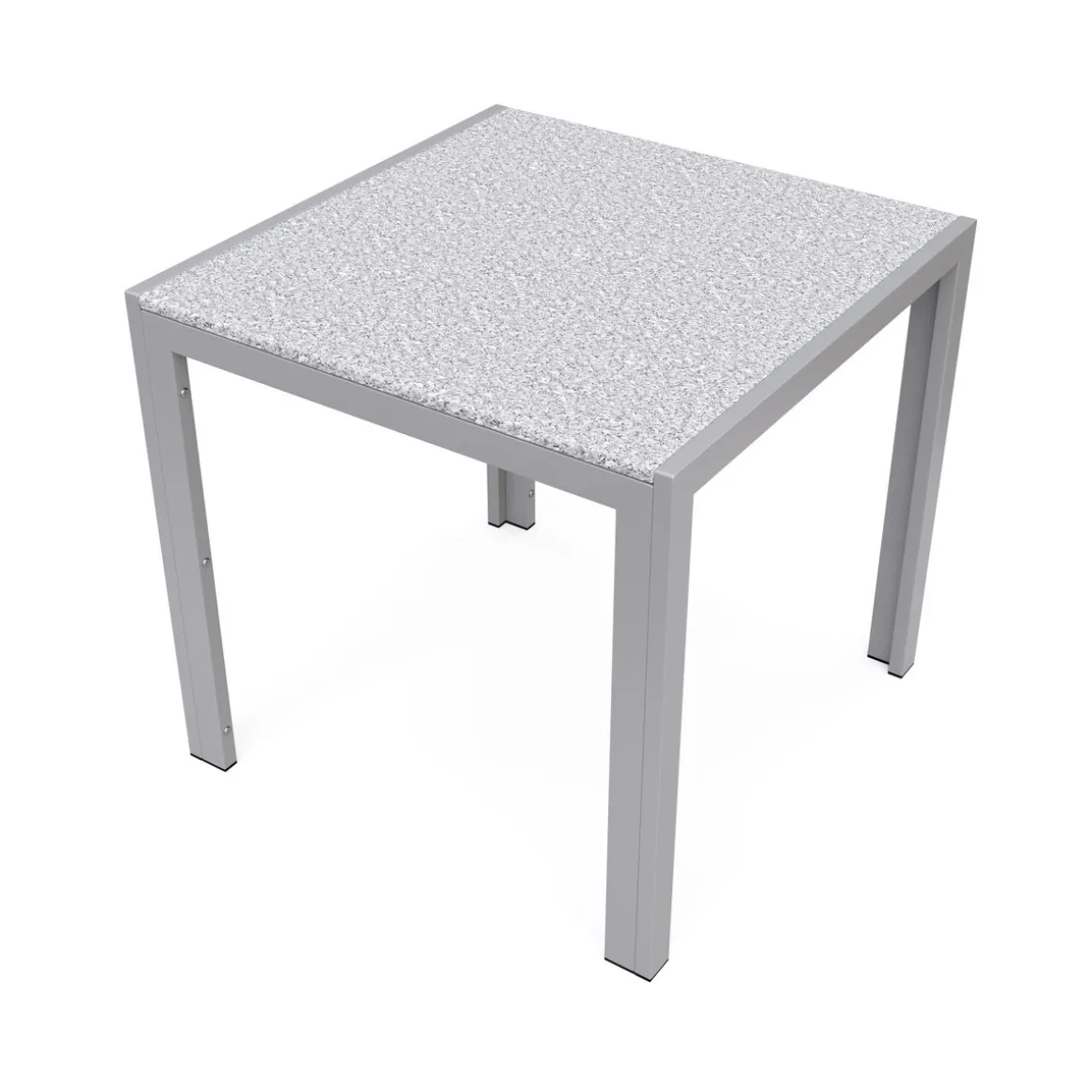 Granittisch 80 x 80 x 75 cm grau