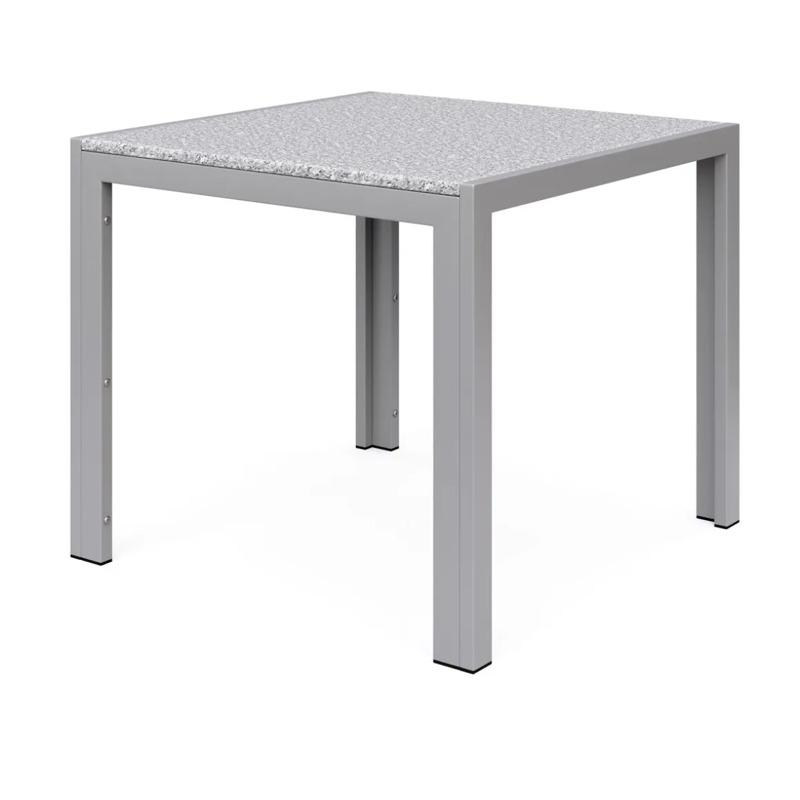 Granittisch 80 x 80 x 75 cm grau