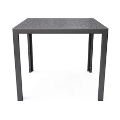 Granittisch 80 x 80 x 75 cm schwarz