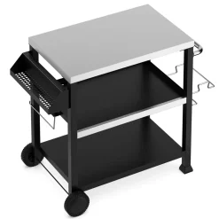 Grill Beistelltisch schwarz