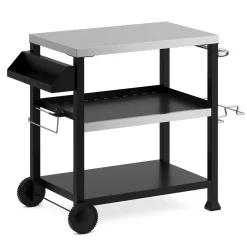 Grill Beistelltisch schwarz
