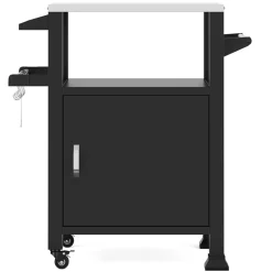 Grill Beistelltisch 1-türig schwarz