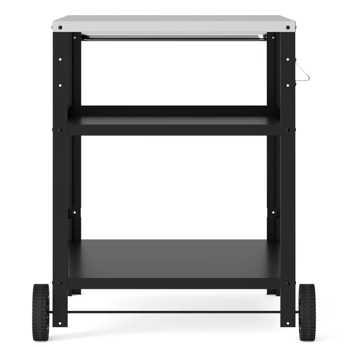 Grill Beistelltisch 89 x 59 x 84 cm schwarz