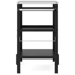 Grill Beistelltisch 104 x 51 x 89 cm schwarz
