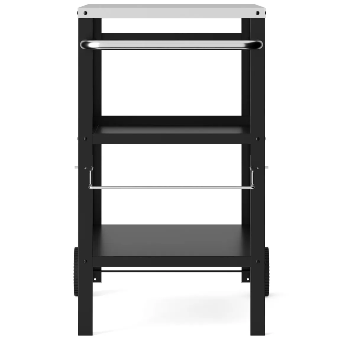 Grill Beistelltisch 104 x 51 x 89 cm schwarz