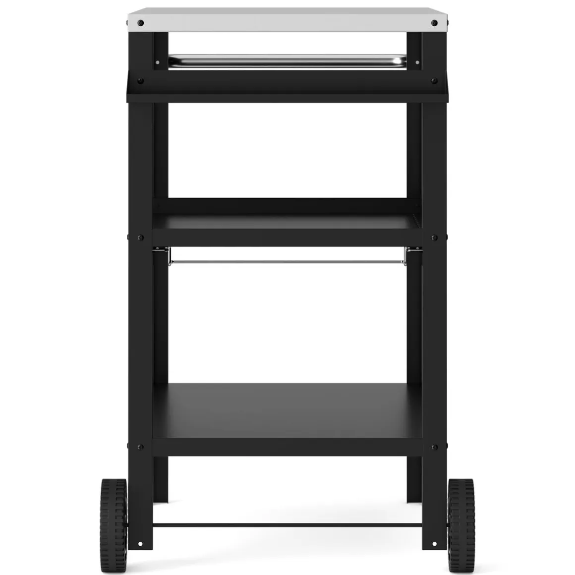 Grill Beistelltisch 104 x 51 x 89 cm schwarz