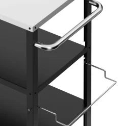 Grill Beistelltisch 104 x 51 x 89 cm schwarz