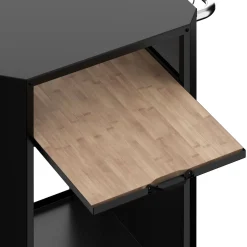 Grill Beistelltisch 60 x 85 x 82 cm schwarz