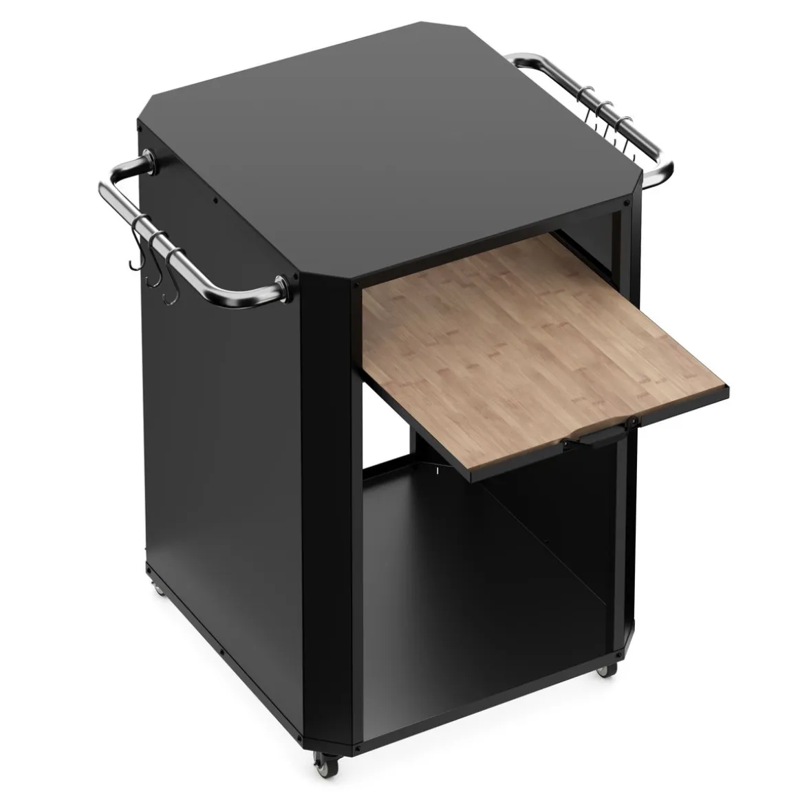 Grill Beistelltisch 60 x 85 x 82 cm schwarz