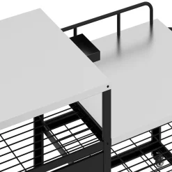 Grill Beistelltisch 135 x 70 x 107 cm schwarz