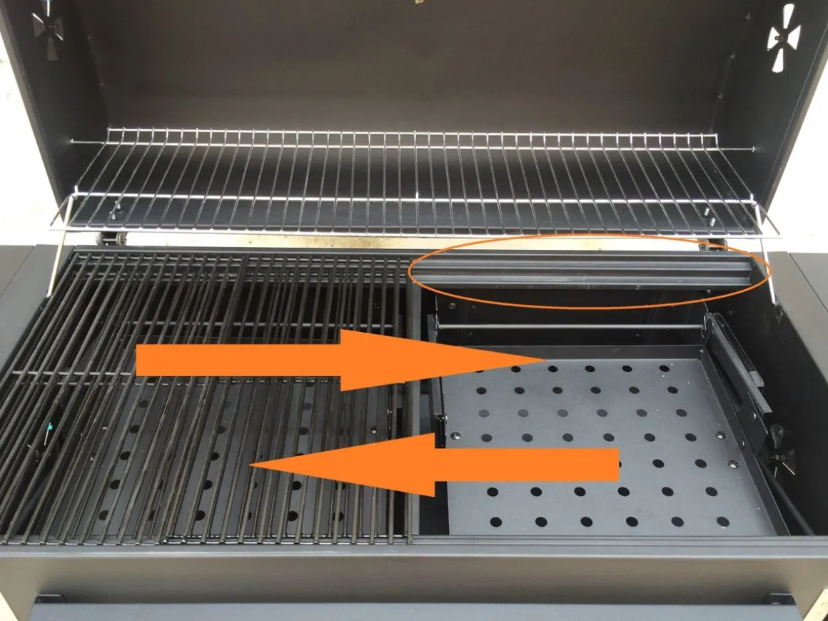 Grill Holzkohle 160 x 64.5 x 107.5 cm