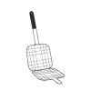 Grillkorb Grillrost 20 x 20 cm schwarz