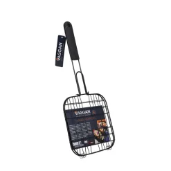 Grillkorb Grillrost 20 x 20 cm schwarz