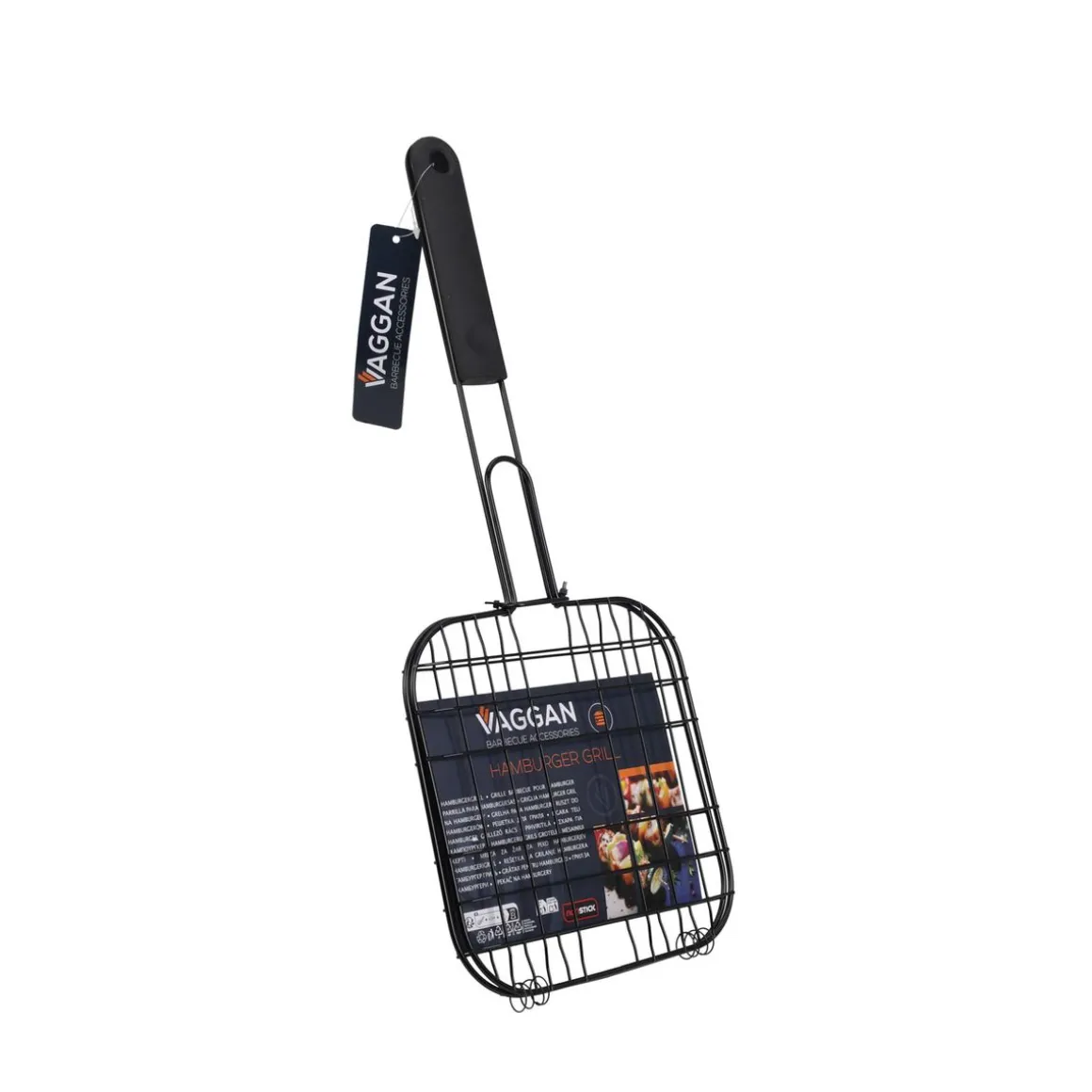 Grillkorb Grillrost 20 x 20 cm schwarz