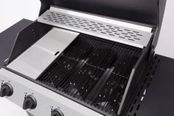 Grillplatte Edelstahl für Gasgrill 44 x 22.5 cm