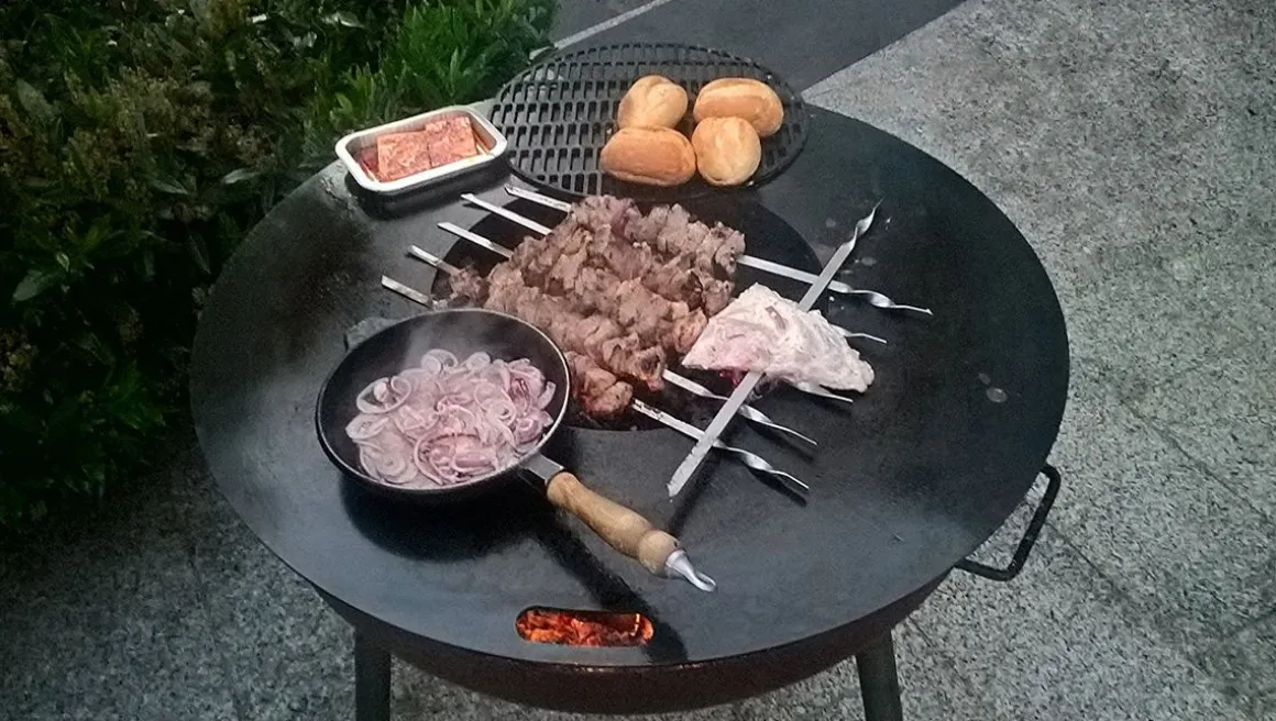 Grillplatte für Feuerschale mit Einsatz Ø 85 cm