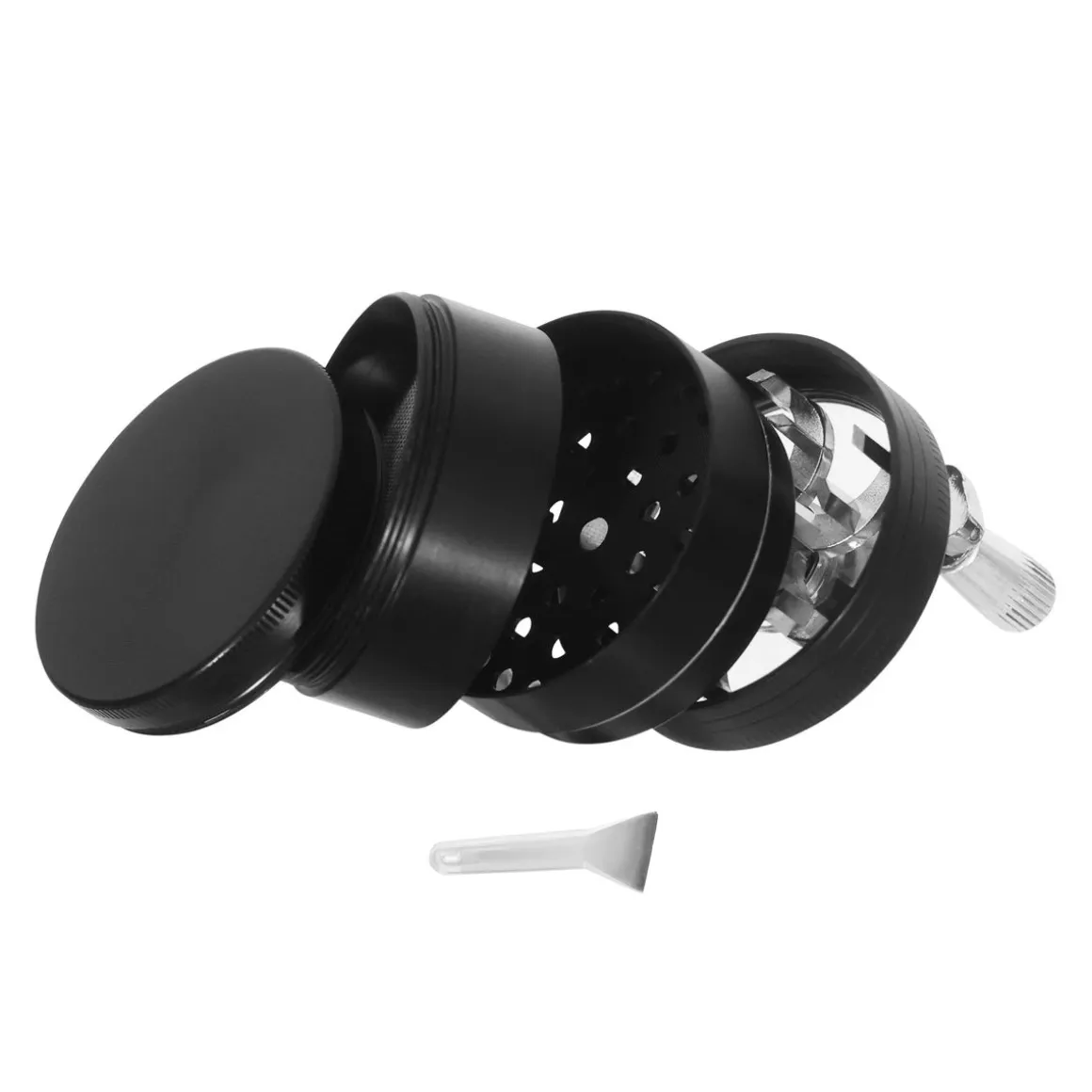 Grinder mit Kurbel 56 x 60 mm schwarz