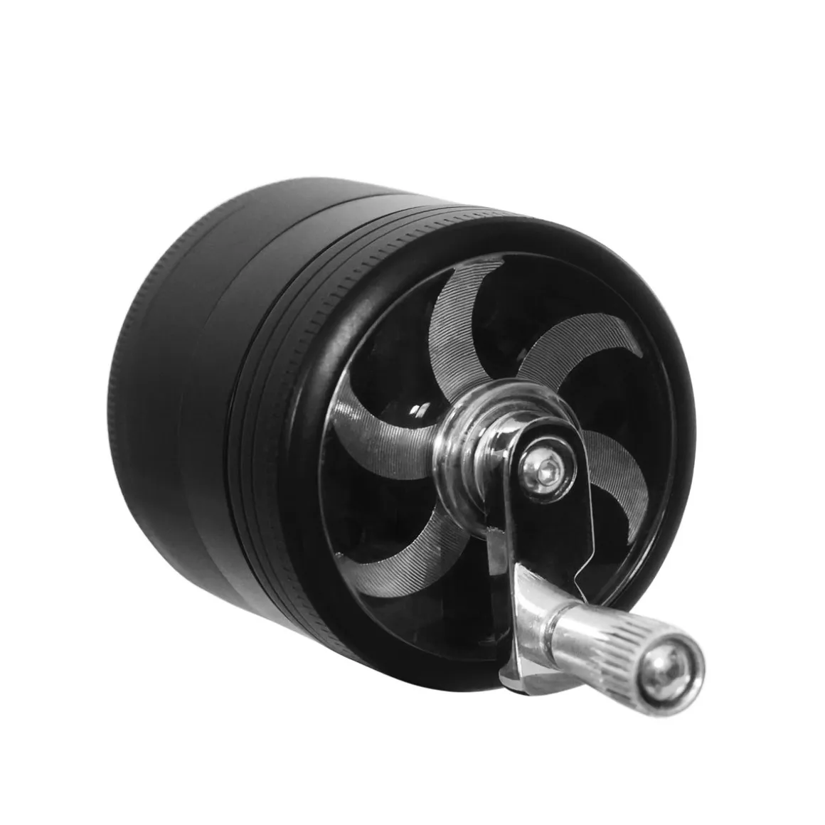 Grinder mit Kurbel 56 x 60 mm schwarz