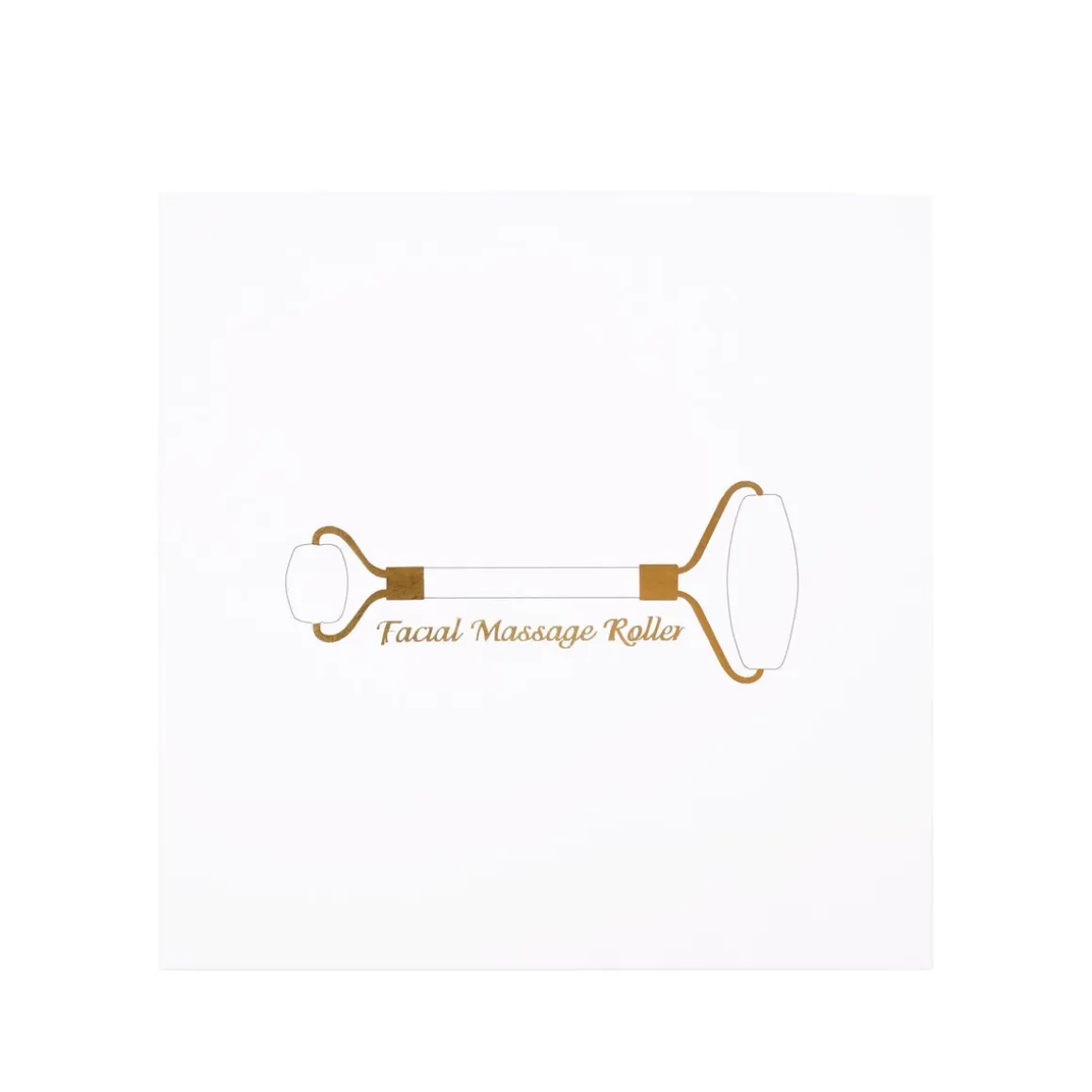 Gua Sha und Jade Roller Set 3-teilig schwarz/gold