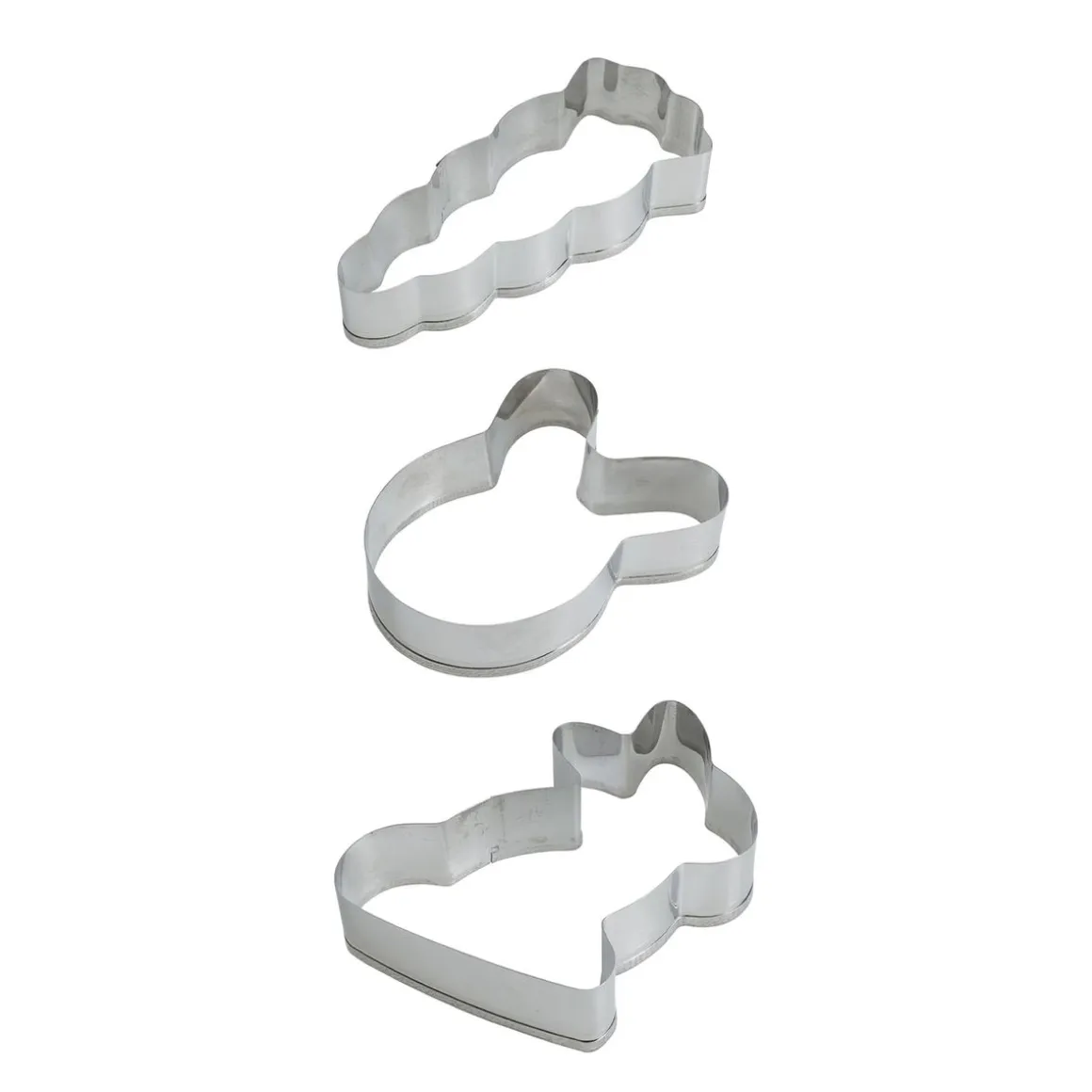 Guetzli-Ausstecher Set Ostern Edelstahl 3-teilig