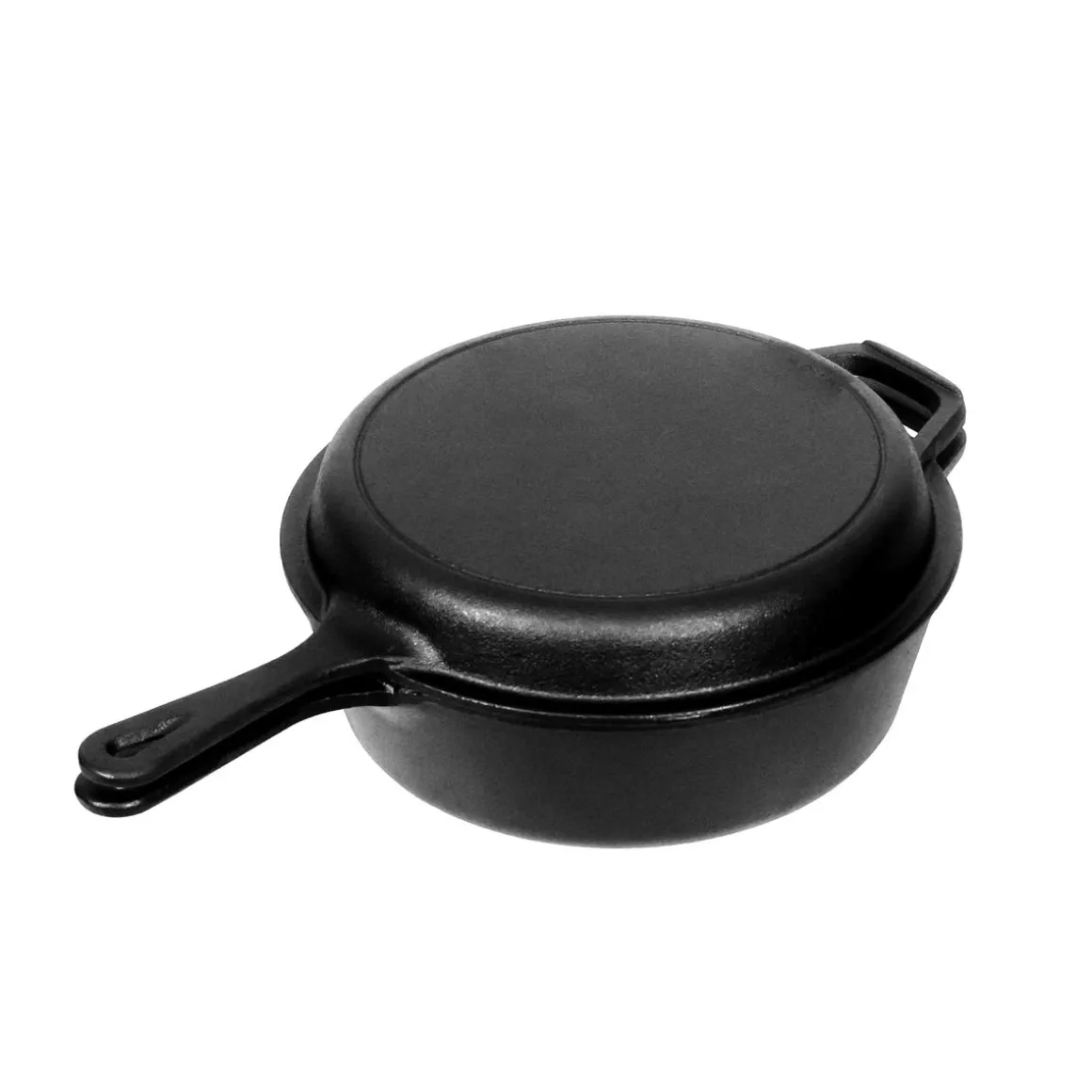 Gusseisenpfanne 2-in-1 Set 2-teilig