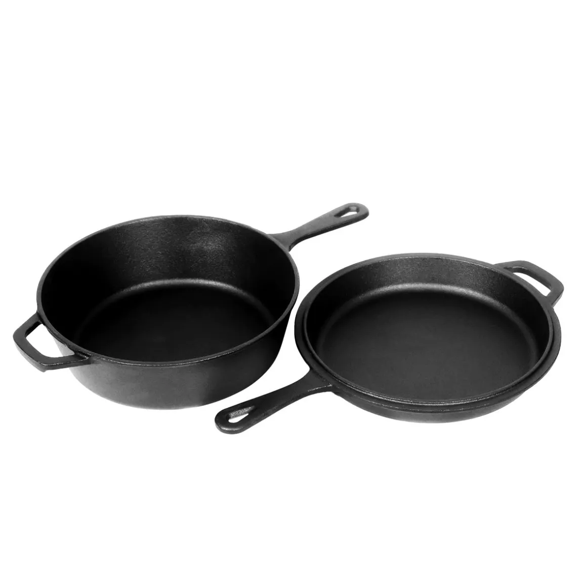 Gusseisenpfanne 2-in-1 Set 2-teilig