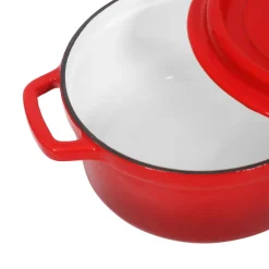 Gusseisentopf 2.3L rot