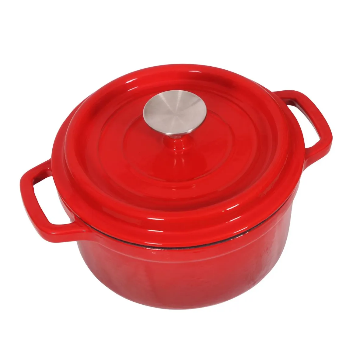 Gusseisentopf 2.3L rot