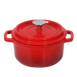 Gusseisentopf 2.3L rot