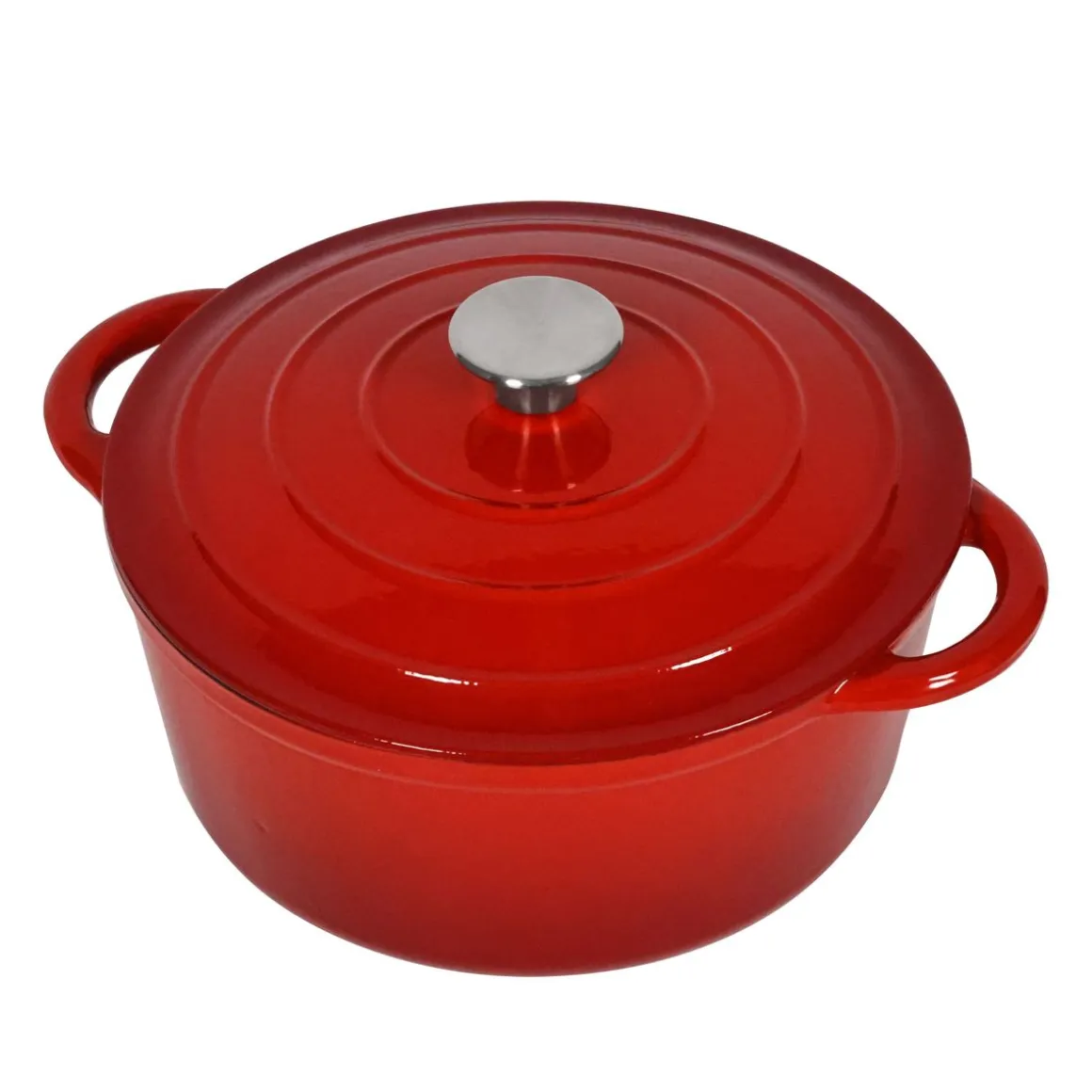 Gusseisentopf 4.8L rot