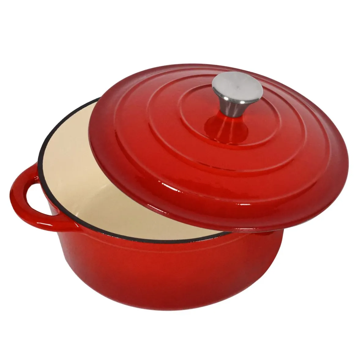 Gusseisentopf 4.8L rot