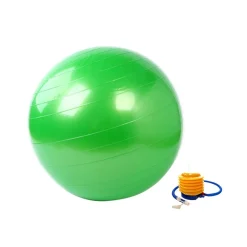 Gymnastikball 65 cm grün mit Pumpe