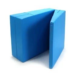 Gymnastikmatte Rampe faltbar hellblau