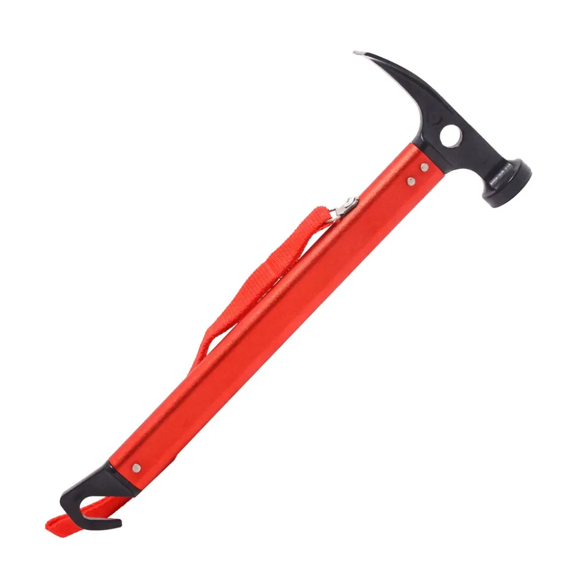 Hammer Zelthammer Stahl 32 cm rot