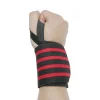 Handgelenkbandage für Krafttraining 2er Set schwarz/rot