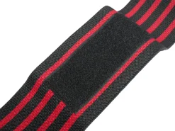 Handgelenkbandage für Krafttraining 2er Set schwarz/rot