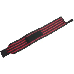 Handgelenkbandage für Krafttraining 2er Set schwarz/rot