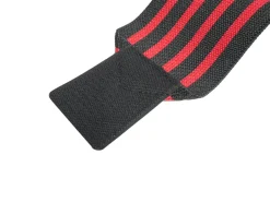 Handgelenkbandage für Krafttraining 2er Set schwarz/rot