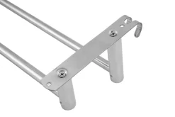 Handtuchhalter 2 Stangen 50 - 90 cm silber