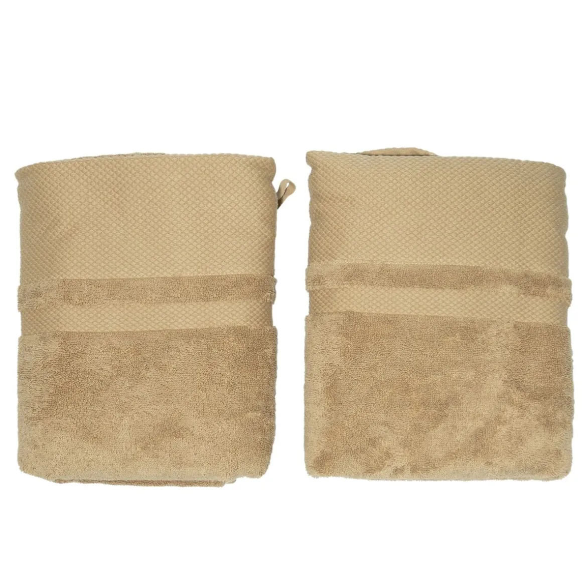 Handtuch 50 x 100 cm 2er Set beige