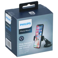 Handyhalterung Auto mit Saugnapf PHILIPS schwarz